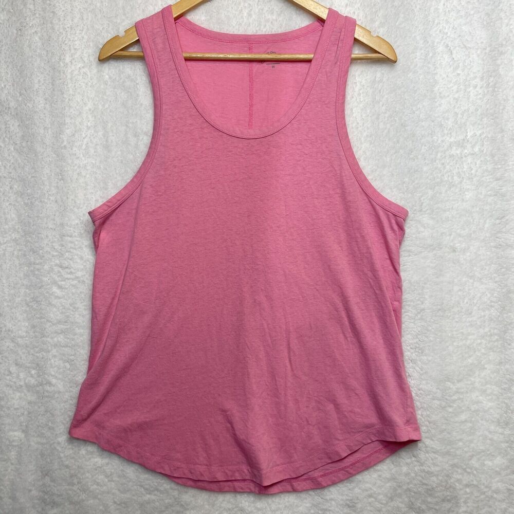 J.Crew Pink‎ Racer Back Tank Top Cotton Blend Sleeveless Scoopneck Lightweight